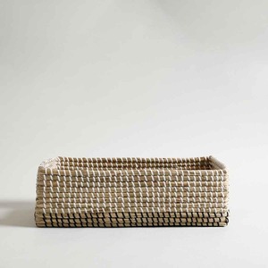 Panier rectangulaire rustique en jonc de mer, fait main, pour rangement, vente en gros, écologique, fabriqué au Vietnam - Product Image 5