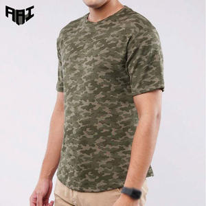 T-shirt camouflage pour homme, style camouflage, coupe ample, coton, décontracté, manches courtes, fabrication OEM aux États-Unis, marque privée, directement de l'usine - Product Image 1
