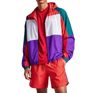 Conjunto de Chándal Cortavientos Personalizado OEM de Alta Calidad al por Mayor, Conjunto de Dos Piezas con Cremallera, Pantalones Cortos y Chaqueta Cortavientos - Product Image 6