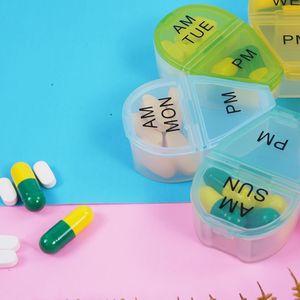 Lindo Organizador de Pastillas Semanal con Forma de Flor AM PM, 7 Compartimentos Codificados por Color para Vitaminas y Medicamentos, Caja de Medicación Semanal para Dos Tomas Diarias - Product Image 4