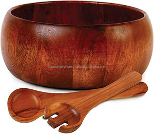 ชามไม้ดีไซน์ทันสมัยสำหรับการเสิร์ฟอเนกประสงค์ในทุกโอกาส - Product Image 3