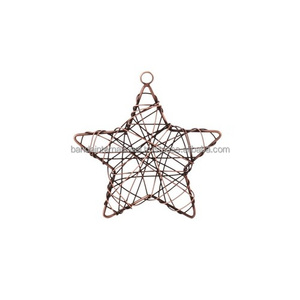 Carré suspendu en fer décoratif pour la maison en cercle avec revêtement en poudre brune Article décoratif fini pour la décoration intérieure - Product Image 4