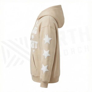 Sudadera con Capucha Exclusiva para Mujer, con Logotipo, Tejido de Spandex, Hombros Caídos, Estampado en la Parte Delantera, Estilo Casual Urbano, de la Mejor Calidad - Product Image 3