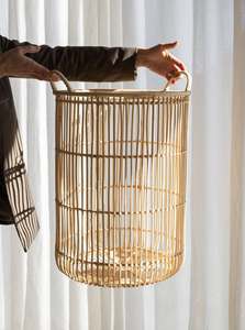 : Square Woven Rattan Nesting <b>Storage</b> <b>Baskets</b> Set <b>with</b> Handles Seagrass <b>Shelf</b> <b>Storage</b> Bins Cabinet Organizer - Macy - Product Image 5