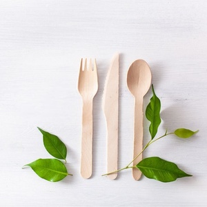 Couteaux jetables en bois de bouleau de haute qualité 155 mm, écologiques, pour hôtels et banquets, lot de 25 pièces, pour événements de découpe de gâteaux d'anniversaire - Product Image 1