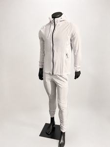 ENGRO SPORTSWEAR Ensemble de survêtement deux pièces pour homme en polaire blanc respirant coupe-vent léger pour l'hiver - Product Image 3