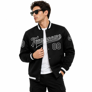 Chaqueta Varsity Personalizada al por Mayor para Hombre, Chaqueta Letterman de Alta Calidad con Logotipo Bordado, Fabricación OEM ODM con Marca Privada - Product Image 2