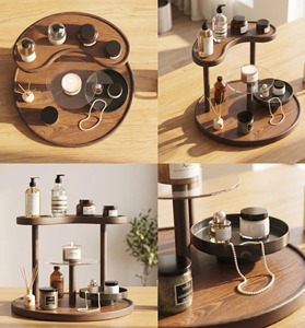 Stylish <b>Wooden</b> Display Organizer Suitable For Jewelry Perfume Makeup And Tabletop Storage Decoration Handcrafted From India - Product Image 5