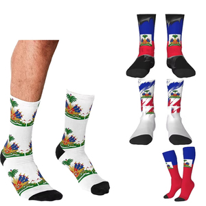 Custom Logo Sublimated Basketball <b>Socks</b> Men's Professional Crew Sports <b>Socks</b> with National Flag Design and Cushioned Performance - Product Image 3