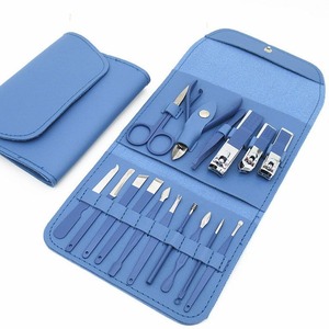 (ARGENT - ROUGE) Kit de manucure 10 pièces, mini-ensemble de coupe-ongles de voyage, outils de soin des pieds, ensemble d'instruments en acier inoxydable 2026 - Product Image 1