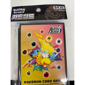 For <b>Pokemon</b> Korean League 2024 Pikachu <b>Card</b> Protector <b>Sleeves</b>-64 Pack - Product Image 1