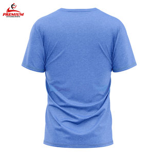 Vêtements de sport pour hommes, t-shirt 100% coton respirant à manches courtes, t-shirt de sport pour la salle de sport, fabrication sur mesure - Product Image 2