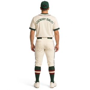 Best Quality 2026 Baseball Jersey Uniform Design Heat-Transfer Printed Adults <b>Button</b> Softball Uniform Customized Colors - Product Image 2