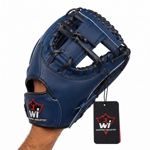 Gants de baseball en cuir légers et durables, mitaines de receveur avec coutures renforcées, protection confortable pour les mains, fiables - Product Image 4