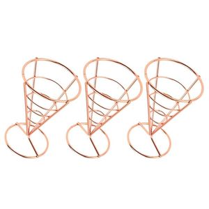 Rose & Black Metal <b>Wire</b> Iron Available Kitchen Fast Food Display Stand Black Small Size Chip <b>Shelf</b> French Fries <b>Shelf</b> Stand - Product Image 5