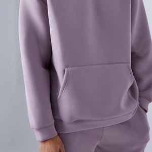 Conjunto deportivo unisex de algodón puro para invierno, estilo casual con hombros caídos, para hombre. - Product Image 4