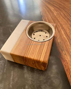 Quemador de Incienso Bakhoor de Madera Natural con Diseño de Resina Epoxi, Elegante Mubkhar Aromático para Hogares Árabes Modernos, Hoteles y Conjuntos de Regalo Festivos - Product Image 5