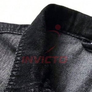 Chaqueta de mezclilla con diseño personalizado y aspecto desgastado, construcción ligera, chaqueta de invierno para actividades diarias al aire libre. - Product Image 5