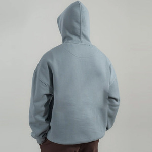 Sudadera con Capucha Extra Grande para Hombre, de Felpa, Color Sólido, con Bolsillo, Informal, para Invierno, Corte Regular, 100% Algodón, Estilo Tejido - Product Image 2