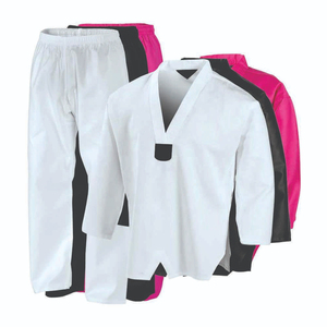 Uniformes de Taekwondo WTF Star Works, 380g, Poliéster y Algodón, Unisex, Logotipo Frontal Personalizado, Color Personalizado, Duradero, Cómodo, Secado Rápido - Product Image 5