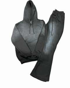 Chaqueta Deportiva Cortavientos Unisex con Logotipo Personalizado |   Pantalones Deportivos de Felpa Gruesa con Corte Acampanado |   Bordado de Verano - Product Image 4