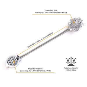 2 Confezioni di Fermacurtain Magnetici Floreali Estensibili, Decorazioni per Finestre, Clip per Tende da Soggiorno e Ristorante - Product Image 5