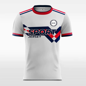 Football Jersey New <b>Model</b> Sublimation White Red Football Uniform Kids Football <b>Kits</b> Men Soccer Jersey - Product Image 4