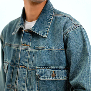 New Wholesale Denim Jacket for <b>Men</b> and Slim Fit High Quality Best Style Outdoor Fashionable Denim Jackets - Product Image 6
