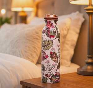 Royal Look Enamel Sticker Applied <b>Copper</b> <b>Water</b> <b>Bottle</b> Multicolor Decoration <b>Copper</b> <b>Bottle</b> At Inexpensive Price - Product Image 3