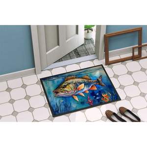 Striped Bass Doormat Non-Slip Washable Low Pile Indoor/Outdoor Entryway Rug 24H X 36W Front Door <b>Mat</b> - Product Image 4
