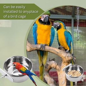 Plato de Alimentación para Pájaros Pequeños, Ecológico, de Acero Inoxidable, con Abrazadera Segura, Duradero, Fácil de Instalar, Higiénico, Esencial, Venta al Por Mayor - Product Image 4