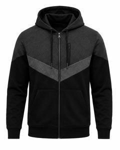 Vente en gros de sweats à capuche zippés pour hommes en coton élasthanne, avec empiècements de poches, motifs imprimés, motifs unis, tie-dye et techniques de teinture unie, faible MOQ - Product Image 1