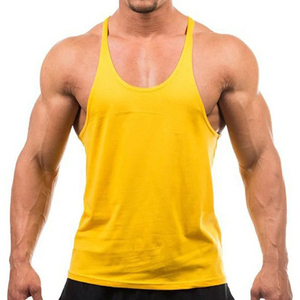 Débardeur en coton noir pour homme, col rond, couleur unie, respirant, style décontracté, tricoté - Product Image 2
