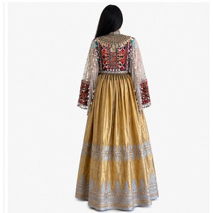 Último Modelo 2026: Lehenga Choli de Seda para Mujer, Vestido de Boda Bordado hasta el Suelo, Ajuste Holgado, Ropa Étnica para Adultos, Vestidos Afganos Kuchi - Product Image 4