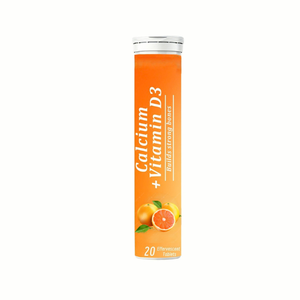 Tabletas Efervescentes con Sabor a Naranja Refrescante, 20 Unidades, Calcio y Vitamina D3, para Uso Diario, con Calcio y Vitamina D3 - Product Image 2