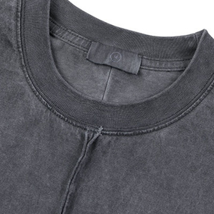 Camisetas de Alta Calidad para Hombre, Estilo Urbano, Lavado Ácido, Cuello Redondo, Hip Hop, Lujo, Casual, Tallas Grandes, Venta al Por Mayor - Product Image 6