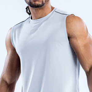 Débardeur de sport de compression pour hommes, haute qualité, séchage rapide, respirant, pour la course et l'entraînement, vente en gros - Product Image 5