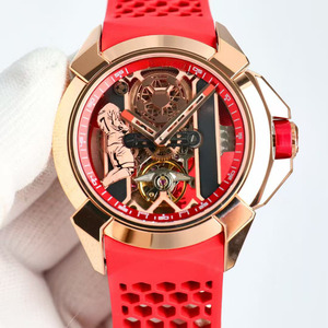 Elegant and Romantic Business Luxury Rose Gold Bezel Casual Banquet <b>Skeletonized</b> <b>Automatic</b> Mechanical Men's <b>Watch</b> - Product Image 1