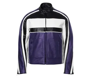 Chaqueta de Cuero para Hombre de Diseño Moderno, Hecha a Medida, Precio Competitivo, con su Propio Logotipo, Chaquetas de Cuero para Hombre de Estilo Nuevo - Product Image 2