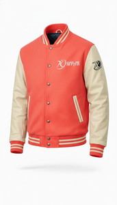 Prendas Exteriores de Moda con Mangas de Cuero Estéticas y Deportivas, Letras de Chenilla, Estilo Americano Sostenible - Product Image 6