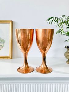 Copper <b>glasses</b> with straight wall design metal tumblers for <b>water</b> juice cocktail use durable reusable kitchen dining drinkware - Product Image 4