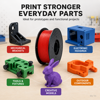 Filament d'imprimante 3D PETG 1,75 mm 1 kg, couleur unique, résistant, faible déformation, compatible avec les imprimantes FDM Bambu Lab et Creality