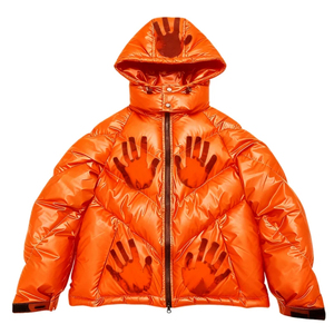 Street Wear Puffer Jackets Color <b>Changing</b> Puffer Jacket Shiny Winter Hooded <b>Coat</b> WithTemperature Sensitive Puffer Jackets - Product Image 6