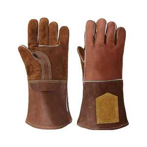 ถุงมือเชื่อมแบบยึดเกาะดีเยี่ยม ถุงมือหนังนิรภัยขายดีที่สุด ถุงมือเชื่อมราคาส่งถูก - Product Image 3