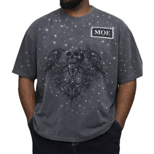 Camiseta de Hombre 100% Algodón, Logotipo Personalizado Impreso, Lisa, Unisex, Tallas Grandes, Marca Privada, Fabricación al por Mayor OEM - Product Image 1