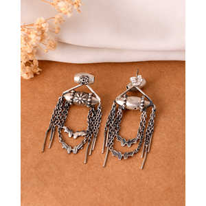 Samaira Fashion Meera Jaipur India <b>Dangle</b> <b>Silver</b> <b>Earrings</b> MTER534 - Product Image 4