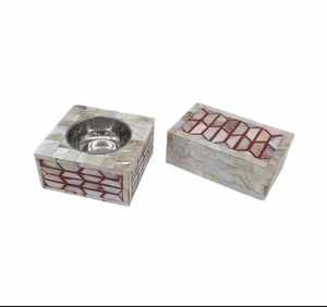 Quemador de Incienso de Alta Calidad con Diseño Floral Indio y Incrustaciones de Hueso, Decoración para el Hogar, Cocina y Sala de Estar, Difusor de Aroma de Anís Estrellado - Product Image 5