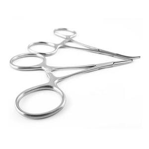 Pince hémostatique en acier inoxydable HERMANN MEDITECH, forceps à moustiques courbés, instruments chirurgicaux, outils médicaux à préhension de précision - Product Image 1