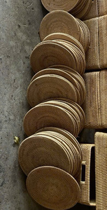 Assiette de présentation en rotin naturel écologique, tressée à la main, pour la table, la décoration et la salle à manger, Vietnam - Product Image 4