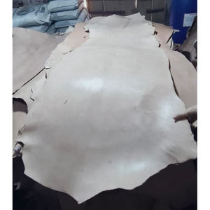 High Grade Cow Vegetable Tanned <b>Leather</b> Half Hides Natural Color Full Grain Veg <b>Tan</b> Heavy Supply For Crafting Belts Bags Tools - Product Image 2
